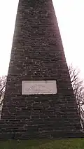 Monument to Chief Logan at Fort Hill Cemetery