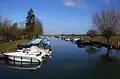 Moorings on Fiddler's Island in the Castle Mill Stream