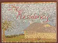 Mosaic sign in front of the Residency, created by Leonie Henry, a long-time resident of Alice Springs