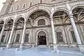 Courtyard portico and entrance to the prayer hall