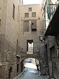 View of the raised passage from the east