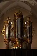 From the choir