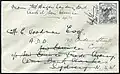 First Flight Cover from Mount Hagen to Salamaua endorsed "From Mt Hagen Landing Gnd Central New Guinea" and signed "CR Gurney Pilot 24/5/33" (24 May 1933)