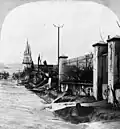 Main Street, Le Morne-Rouge, after the August 30 eruption