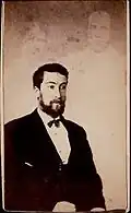 An unidentified subject with two "ghosts"