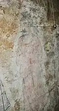 Mural from the dromos of Shoroon Bumbagar, attendants in Chinese costume.[12]