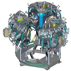 CAD drawing of NCSX