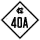 North Carolina Highway 40A marker