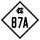 North Carolina Highway 87A marker
