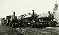 Some NS locomotives, from left to right no. 8605 (series 8600), no. 3780 (with a larger smokebox door) and no. 3772 (series 3700/3800)