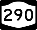 New York State Route 290 marker