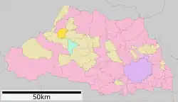 Location of Nagatoro in Saitama Prefecture