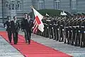 President Ronald Reagan inspecting the company in 1986.