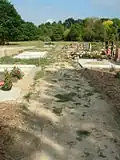 First burials.