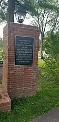 National Register of Historic Places plaque in Ulen, Indiana