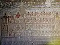 Finely painted reliefs from Paheri’s tomb.