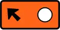 Detour - follow circle symbol (veer left)