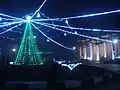 New Year celebration in the town