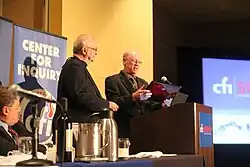 Joe Nickell receives the Robert Balles Prize.