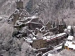 The Niederburg in winter