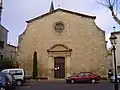Facade of the village church.