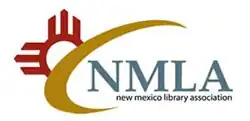 A red NM star behind a gold swooosh with the local acronym and name written in the lower right corner