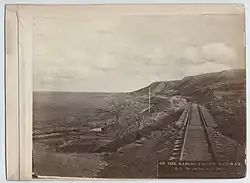 The bare Blue Hill Shale slopes at Yocemento as they appeared in 1873 to Robert Benecke.