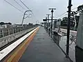 North-west bound view from Platform 1, October 2024