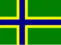The unofficial 'Noordlandflagg' of Low German-speaking people in northern Germany, northeastern Netherlands and southern Denmark