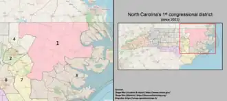 District boundaries from 2021 to 2023