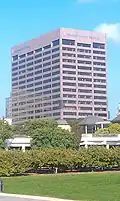 The East Tower was demolished in 2014.