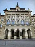 City Hall main entrance, October 2022