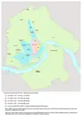 Historical development of Novi Sad, 1716–2009.