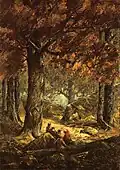 Nut Gatherers in the Forest 1900