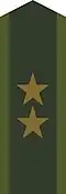 Collar patch m/58 for a lieutenant