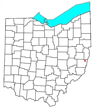 Location of Barton, Ohio