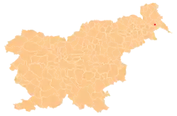 Location of the Municipality of Odranci in Slovenia