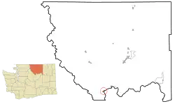 Location of Pateros, Washington