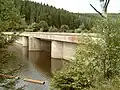 Pre-dam, retention basin side