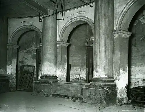 Old Slave Block, New Orleans, photographed  1906