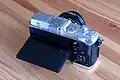 The tilting LCD screen of the Olympus E-P5