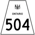 Highway 504 marker