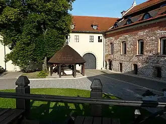 The inner courtyard