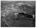 Aerial view of the fort and the chapel in 1942