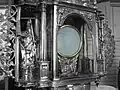 Fixed monstrance in the Old Catholic church in Oudewater, the Netherlands