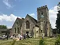 St Mary's parish church and the original shrine