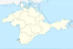 Location of&nbsp;the&nbsp;Autonomous Republic of Crimea&nbsp;(light&nbsp;yellow) in the Crimean Peninsula