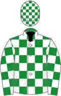 Green and white check