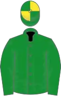 Green, yellow quartered cap