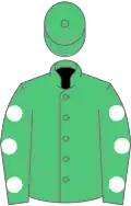 Emerald Green, White spots on sleeves